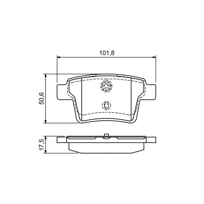 Гальмівні колодки Bosch 0 986 494 076