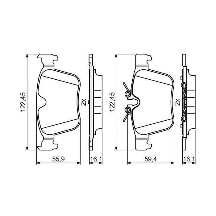 Гальмівні колодки Bosch 0986494819 зображення 4