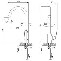 Змішувач Corso SERIO DC-5B146C (9626100) (DC-5B146C) зображення 4