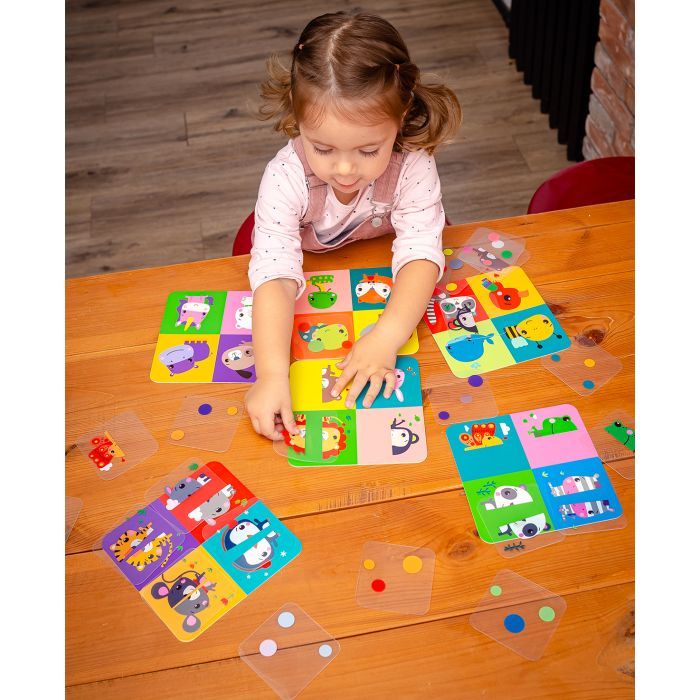 Розвиваюча іграшка Vladi Toys Гра з пластиковими картками Fisher Price Картинки-половинки (укр) (VT2100-09) зображення 4