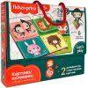 Розвиваюча іграшка Vladi Toys Гра з пластиковими картками Fisher Price Картинки-половинки (укр) (VT2100-09)