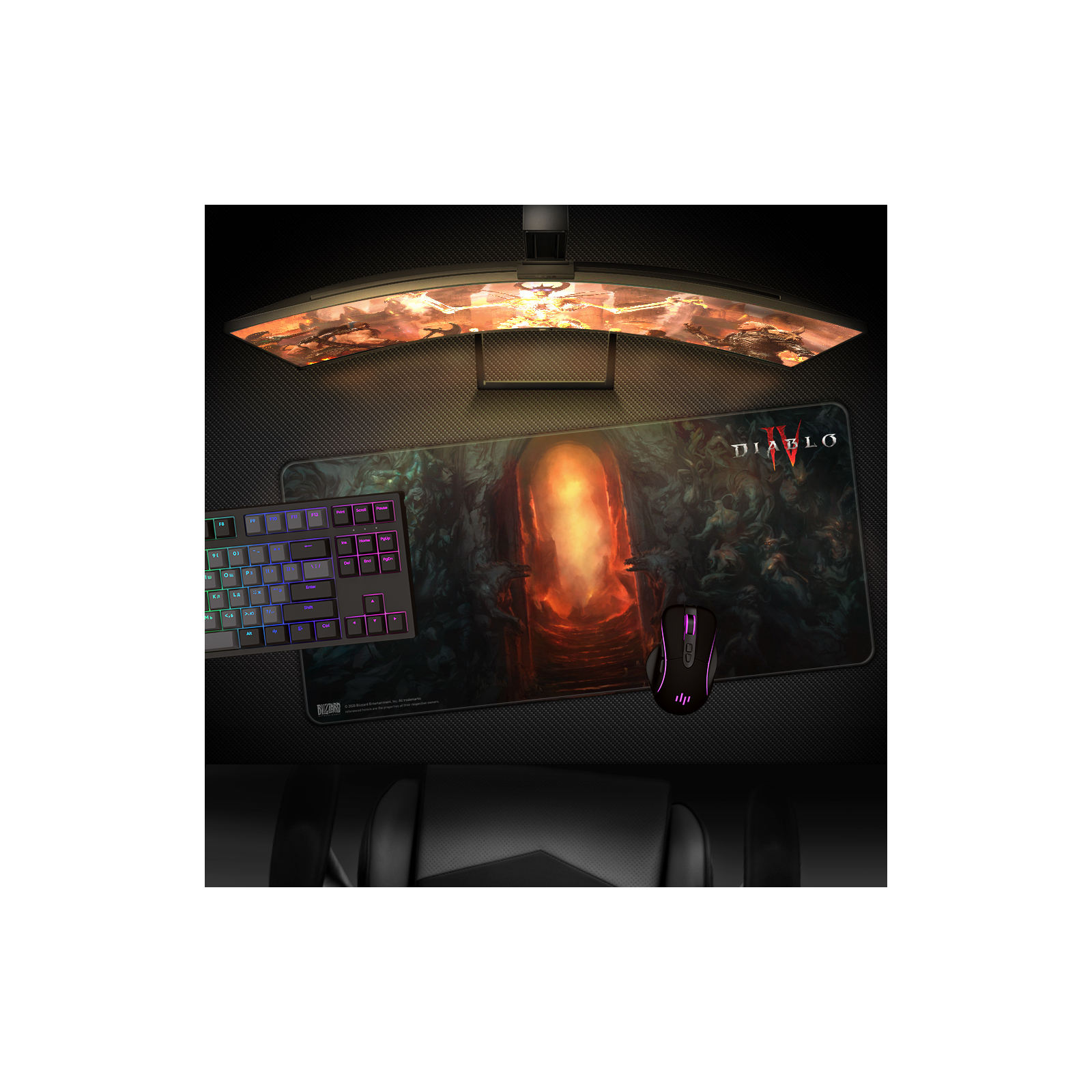 Коврик для мышки Blizzard Diablo IV Gate of Hell XL (FBLMPD4HELLGT21XL) изображение 3