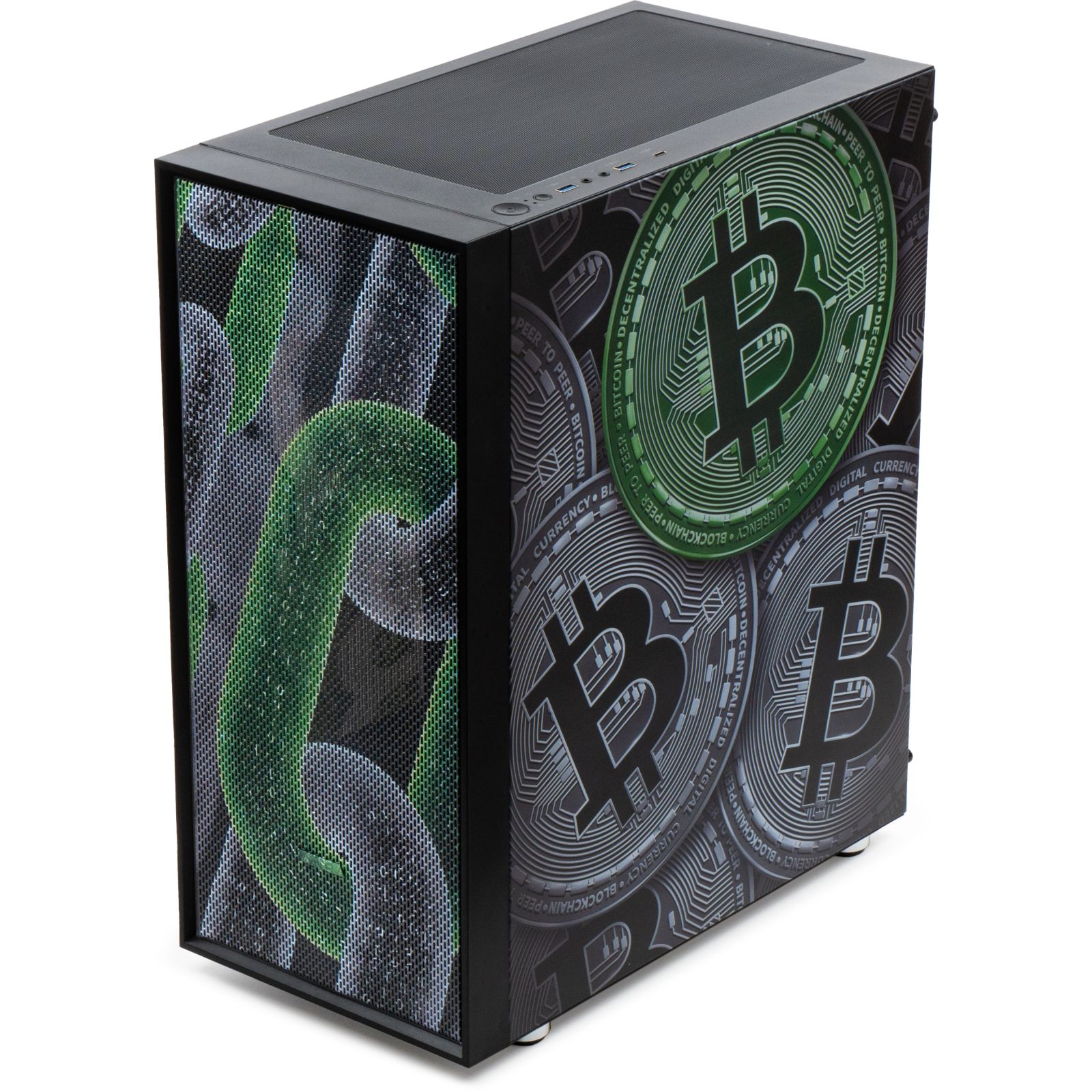 Корпус Vinga Pillar Black Bitcoin (01230011783) изображение 5