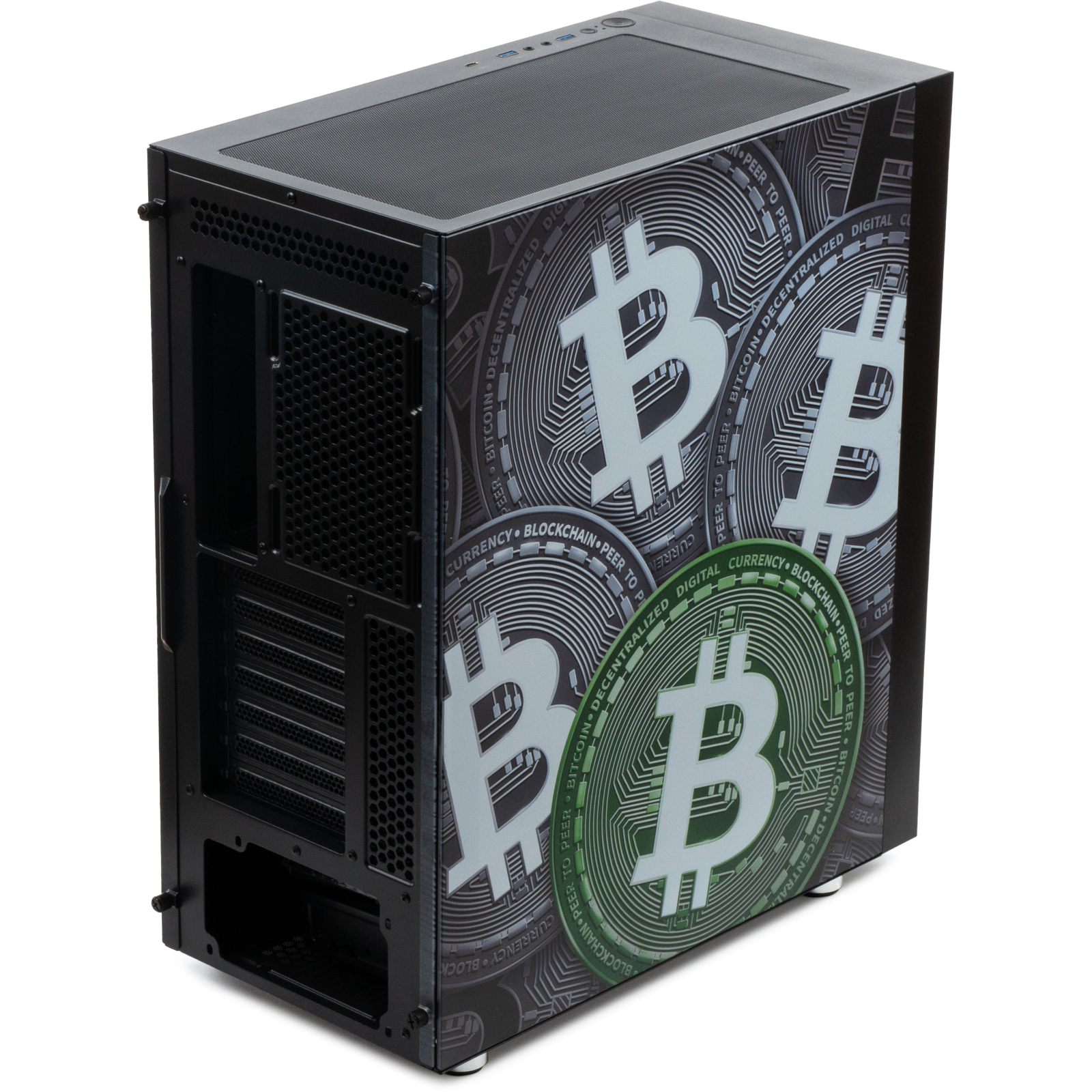 Корпус Vinga Pillar Black Bitcoin (01230011783) изображение 8