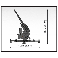 Конструктор Cobi Company of Heroes 3 Зенитная пушка FlaK 88-мм, 225 деталей (COBI-3047) изображение 4
