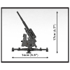 Конструктор Cobi Company of Heroes 3 Зенітна гармата FlaK 88-мм, 225 деталей (COBI-3047) зображення 4