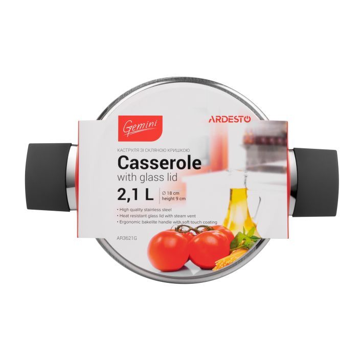 Кастрюля Ardesto Gemini с бакелитовыми ручками 5,2 л (AR3652G) изображение 4