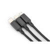 Дата кабель USB 2.0 AM to Lightning + Micro 5P + Type-C 1.0m charge only Digitus (AK-300160-010-S) изображение 4