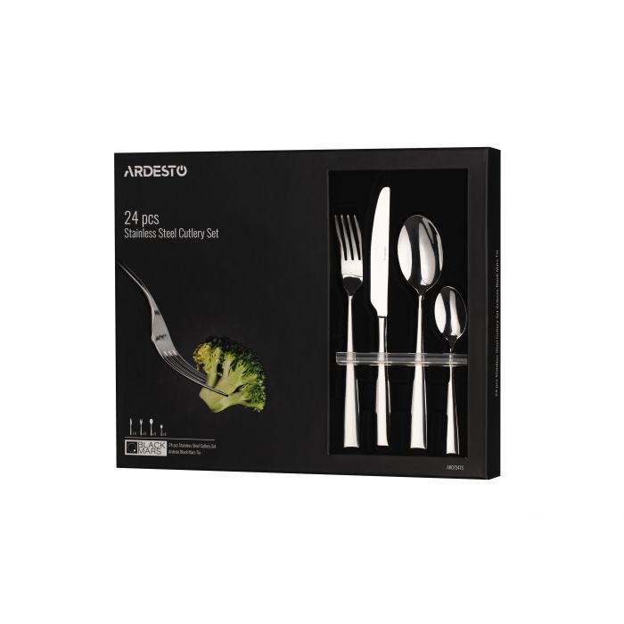 Набор столовых приборов Ardesto Black Mars Tia 24 пр (AR0724TS) изображение 2