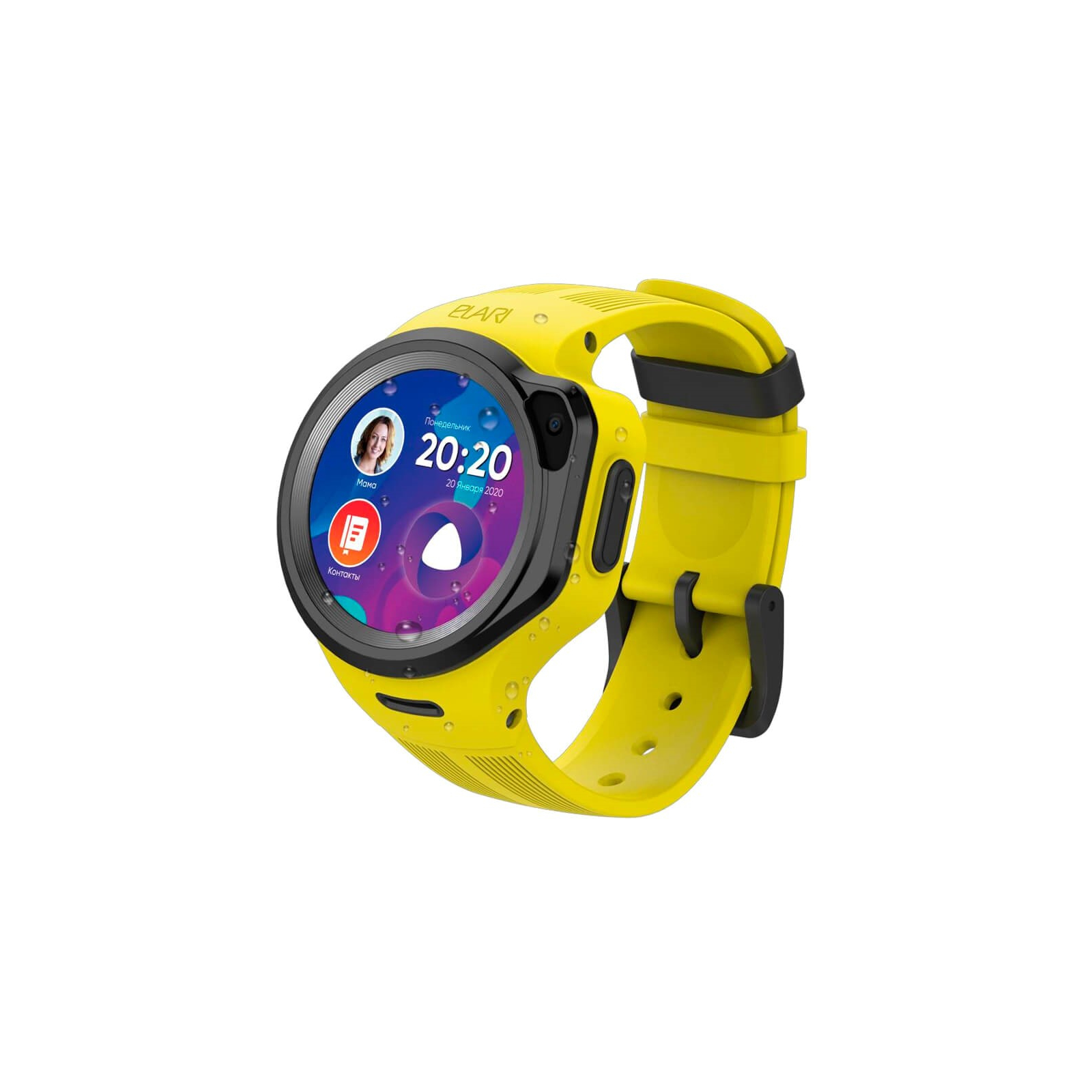 Смарт-часы Elari KidPhone 4G Round Yellow (KP-4GRD-Y)