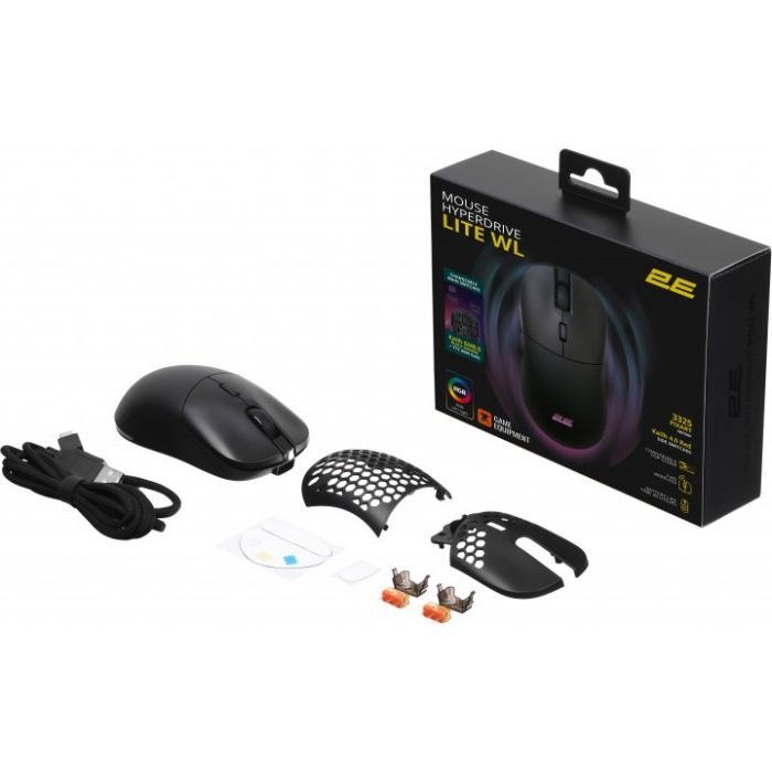 Мышка 2E Gaming HyperDrive Lite RGB Wireless/USB Black (2E-MGHDL-WL-BK) изображение 12