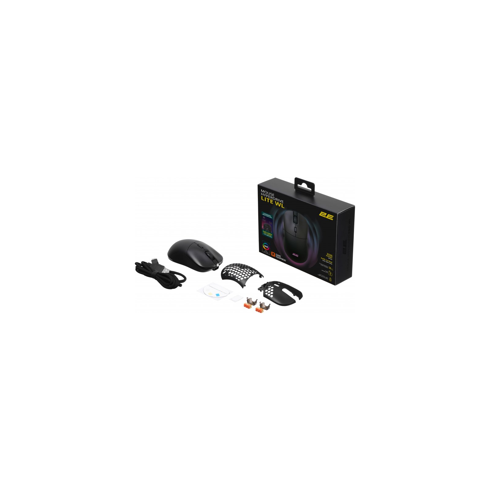 Мышка 2E Gaming HyperDrive Lite RGB Wireless/USB Black (2E-MGHDL-WL-BK) изображение 12