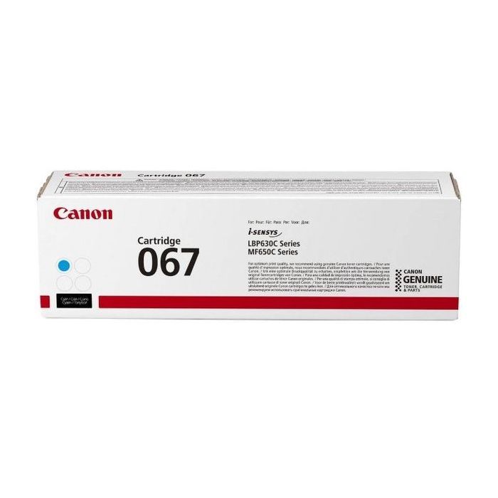Картридж Canon 067 Cyan 1.25K для MF65x, LBP63x (5101C002AA)