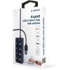 Концентратор Gembird USB 3.0 4 ports switch black (UHB-U3P4P-01) зображення 5