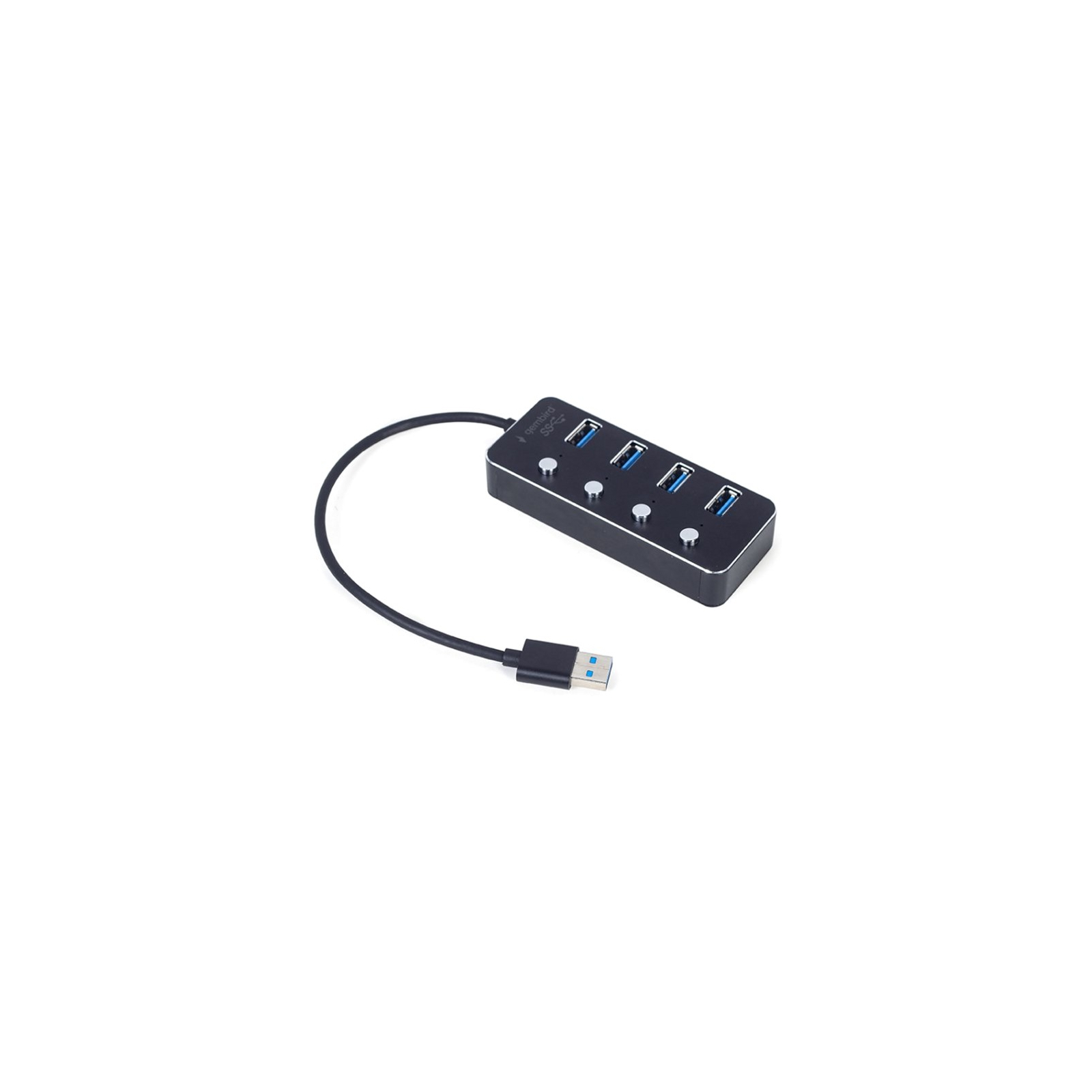Концентратор Gembird USB 3.0 4 ports switch black (UHB-U3P4P-01)