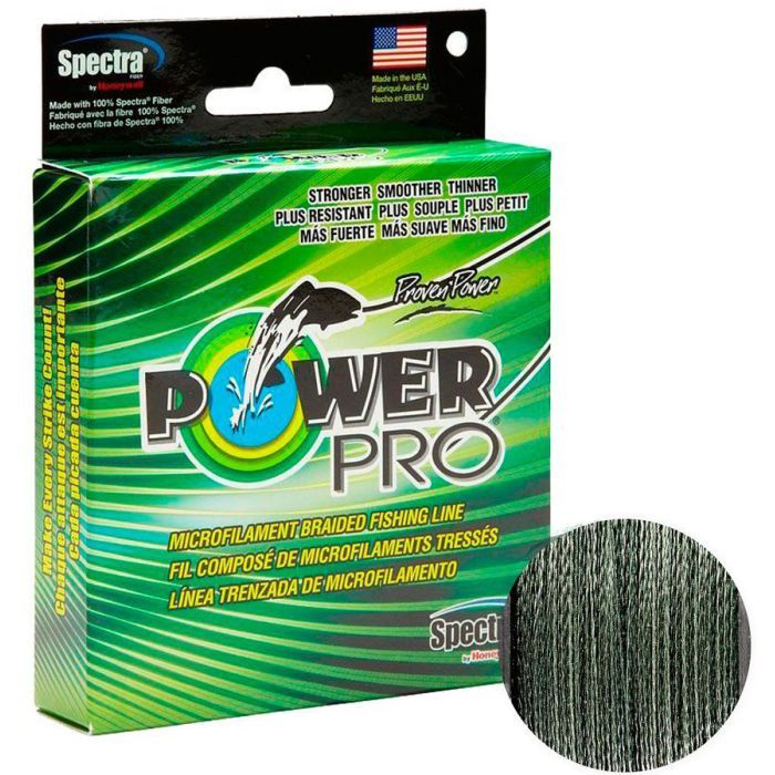 Шнур Power Pro Moss Green 275m 0.19mm 28.6lb/13.0kg (2266.74.63)