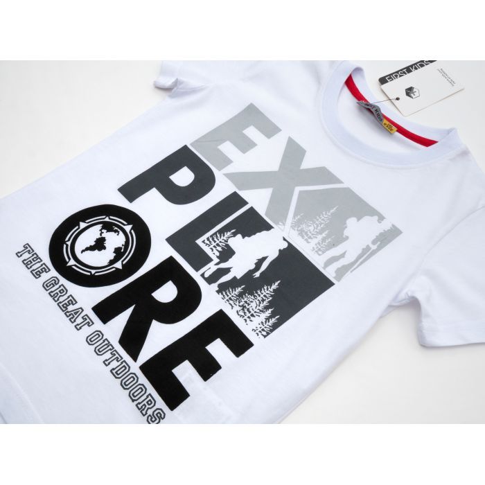 Футболка дитяча Blueland EXPLORE (2044-116B-white) зображення 3