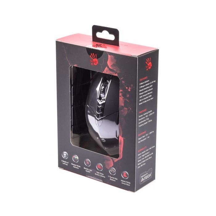 Мишка A4Tech Bloody V7MA Black зображення 4