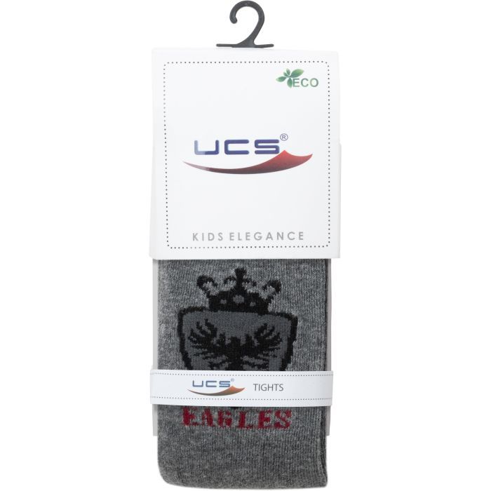Колготки детские UCS Socks с эмблемой (M0C0301-1251-3B-gray) изображение 3