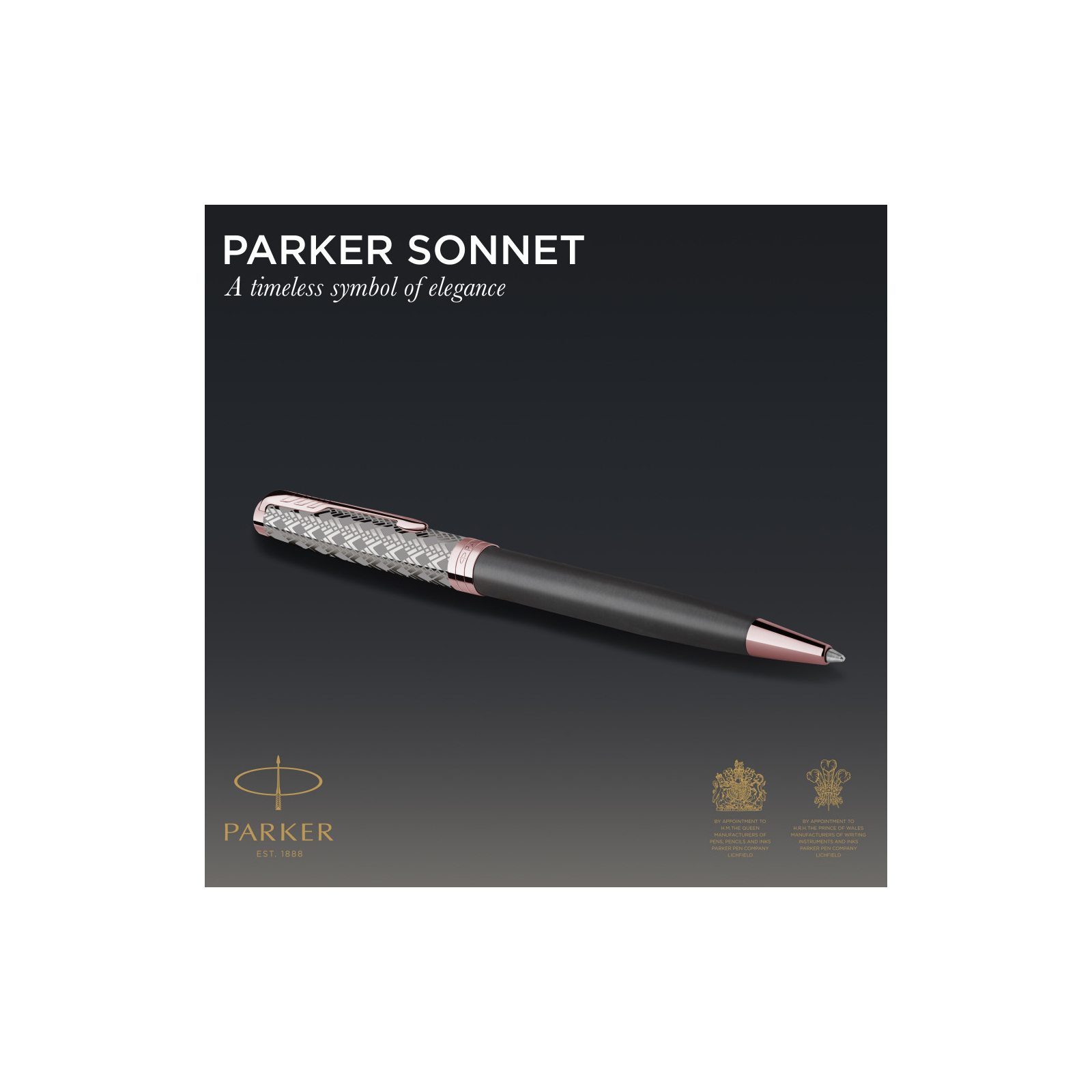 Ручка кулькова Parker SONNET 17 Metal & Grey Lacquer PGT BP (68 232) зображення 4