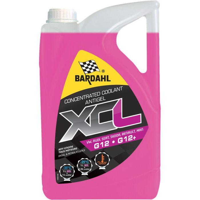 Антифриз BARDAHL G12+ RED ANTIFREEZE - ANTIGEL ROUGE красный 5л (7113R)