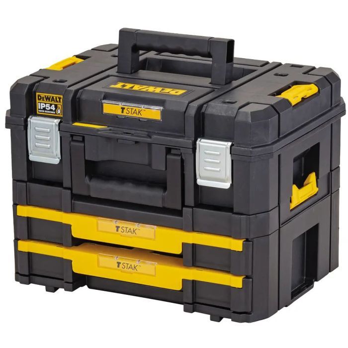 Ящик для инструментов DeWALT TSTAK 2.0 440х330х340 мм, с выдвижными секциями (DWST83395-1)