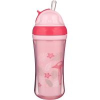 Поїльник-непроливайка Canpol babies Літак подвійна стінка із силіконовою трубочкою 260 мл (74/052)