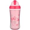 Поїльник-непроливайка Canpol babies Фламінго подвійна стінка із силіконовою трубочкою 260 мл (74/050) зображення 2