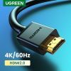 Кабель мультимедійний HDMI to HDMI 3.0m V2.0 Cafule 4K HD104 Ugreen (10108) зображення 3