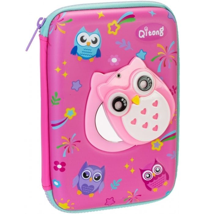 Пенал Cool For School со скрытым зеркальцем 1 отделение с органайзером фуксия (QT-5760-Rosered) изображение 2