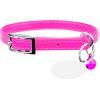 Нашийник для тварин WAUDOG GLAMOUR з резинкою і стразами для кішок (рожевий) (32547)