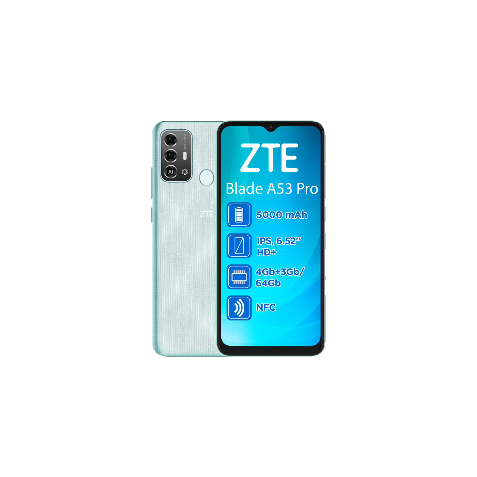 Мобильный телефон ZTE Blade A53 Pro 4/64GB Blue (993077)