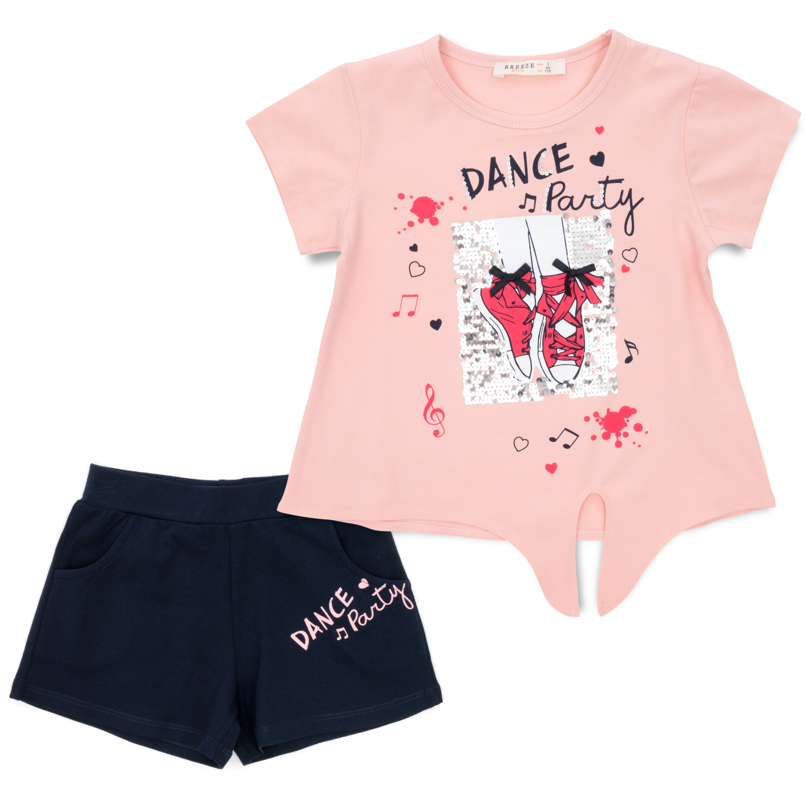 Набір дитячого одягу Breeze DANCE PARTY (13405-134G-peach)