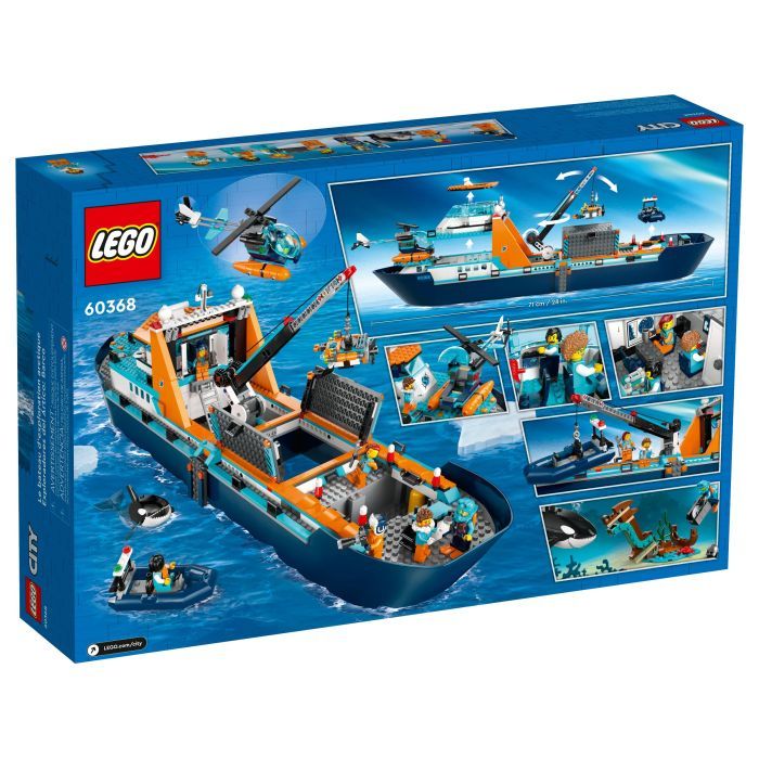 Конструктор LEGO City Арктический исследовательский корабль 815 деталей (60368) изображение 10