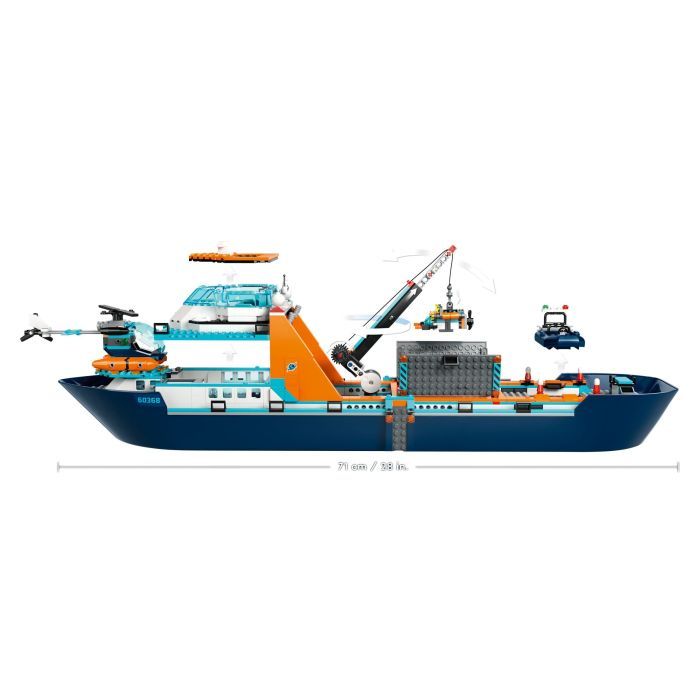 Конструктор LEGO City Арктический исследовательский корабль 815 деталей (60368) изображение 9