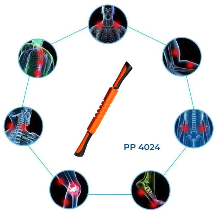 Масажний ролик PowerPlay Massage Bar 4024 Помаранчевий (PP_4024_Orange) зображення 7
