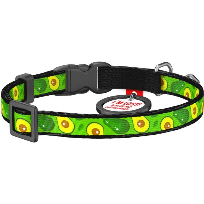 Нашийник для тварин WAUDOG Авокадо з QR паспортом XS 20-30 см (5280) зображення 2