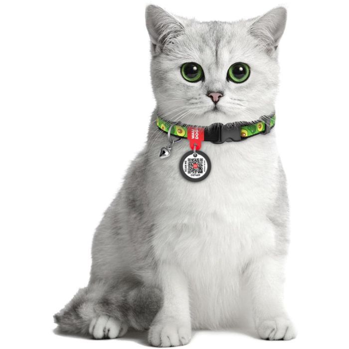 Нашийник для тварин WAUDOG Авокадо з QR паспортом XS 20-30 см (5280) зображення 5