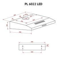 Вытяжка кухонная Perfelli PL 6022 I LED изображение 10