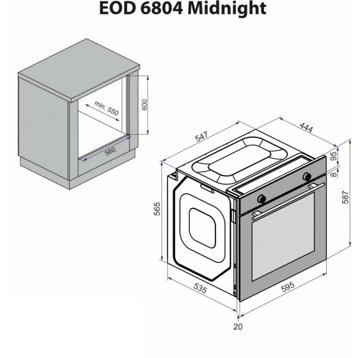 Духовой шкаф Minola EOD 6804 Midnight изображение 12