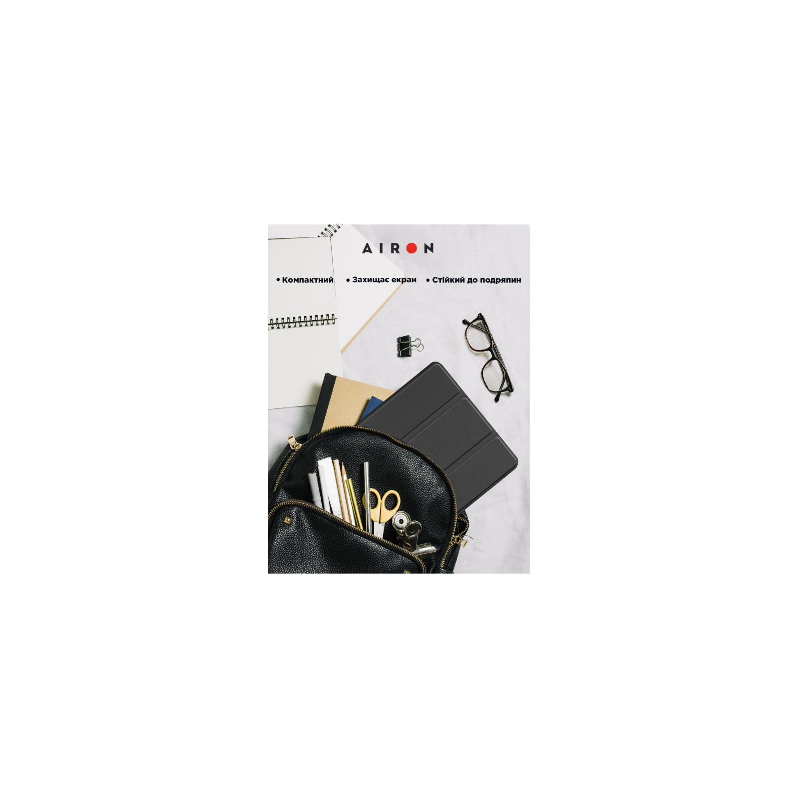 Чехол для планшета AirOn Premium Lenovo Tab M8 4th Gen (TB-300FU) + protective film black (4822352781092) изображение 9