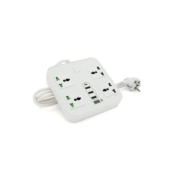 Сетевой фильтр питания Voltronic TВ-Т90, 4роз, 3*USB White (ТВ-Т90-White) изображение 4