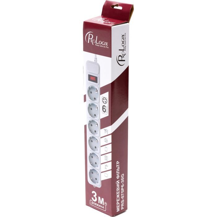 Сетевой фильтр питания Prologix PRS-075P6-30G изображение 3