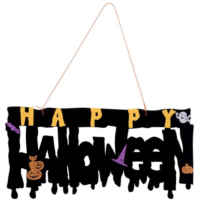 Украшение декоративное YES! Fun Хэллоуин Happy Halloween 41*20 см, фетр (973704)