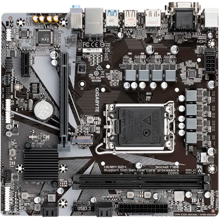 Материнская плата GIGABYTE H610M S2H изображение 4