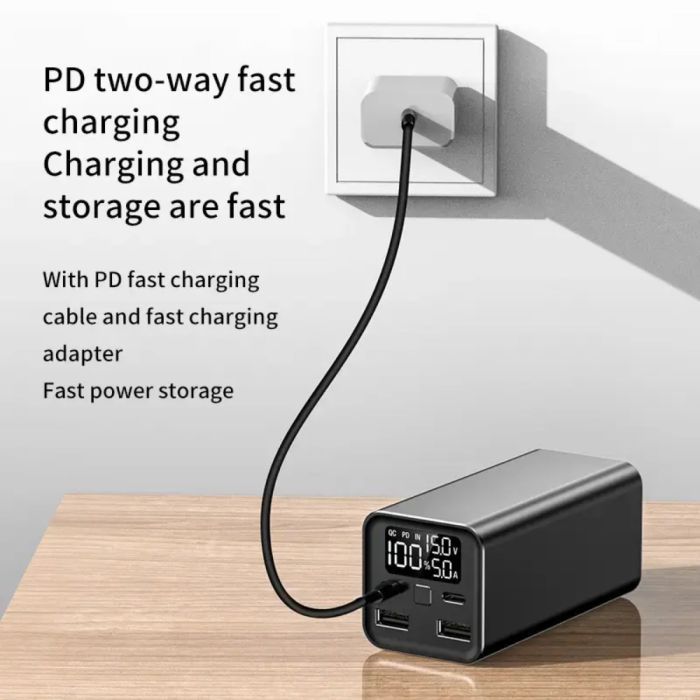 Батарея універсальна Atria 20000mAh, 65W, PD2.0, QC (WPD-65) зображення 4