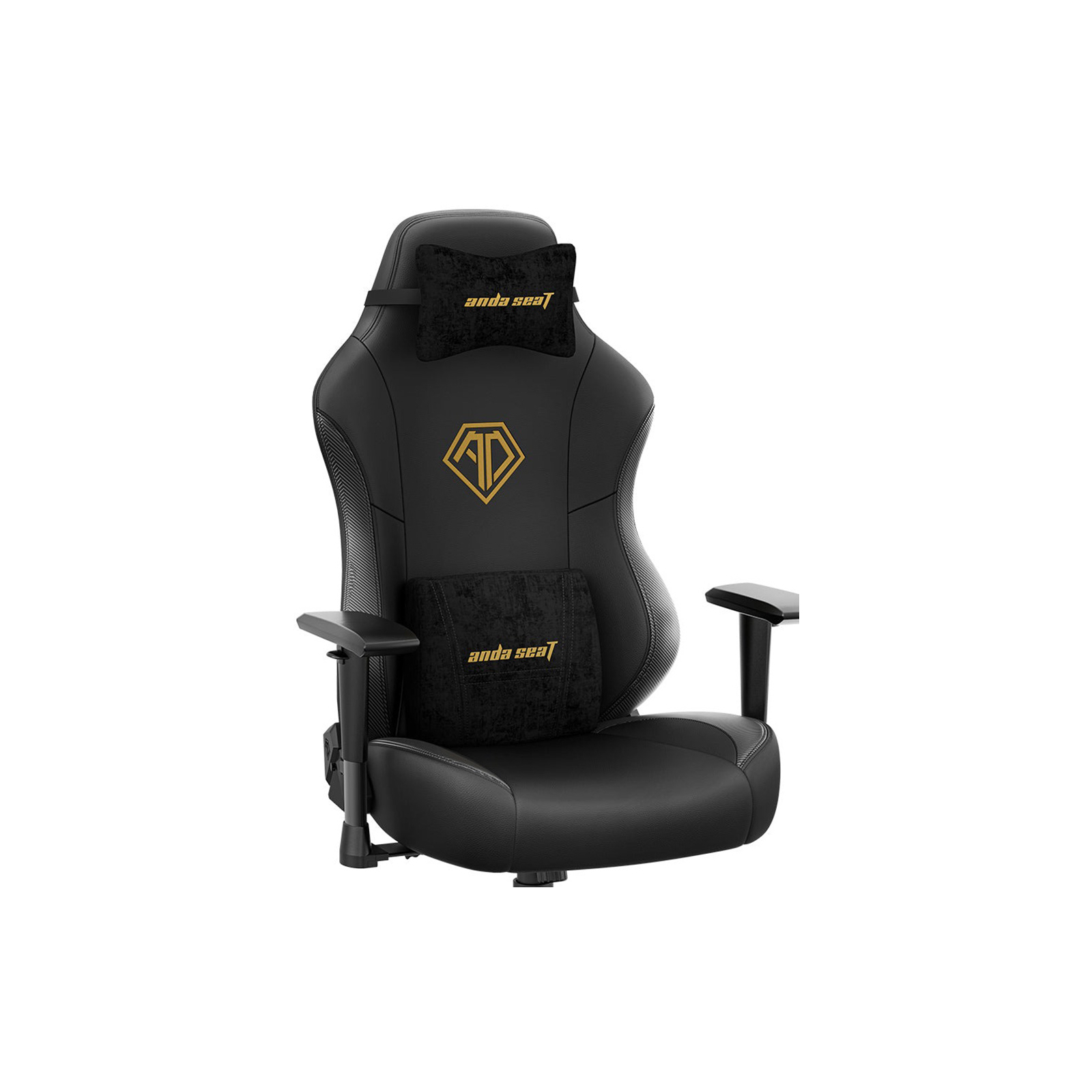 Кресло игровое Anda Seat Phantom 3 Black/Gold Size L (AD18Y-06-B-PV/C) изображение 5