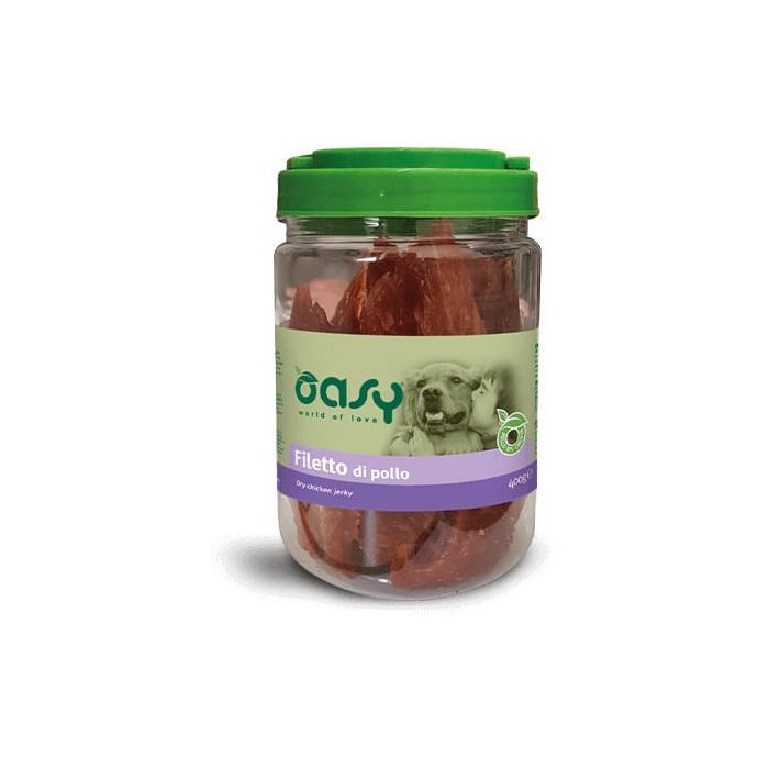 Лакомство для собак OASY Jerky курица 400 г (8053017346939)
