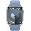 Смарт-часы Apple Watch Series 9 GPS 41mm Silver Aluminium Case with Storm Blue Sport Band - S/M (MR903QP/A) изображение 2