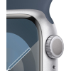 Смарт-часы Apple Watch Series 9 GPS 41mm Silver Aluminium Case with Storm Blue Sport Band - S/M (MR903QP/A) изображение 4